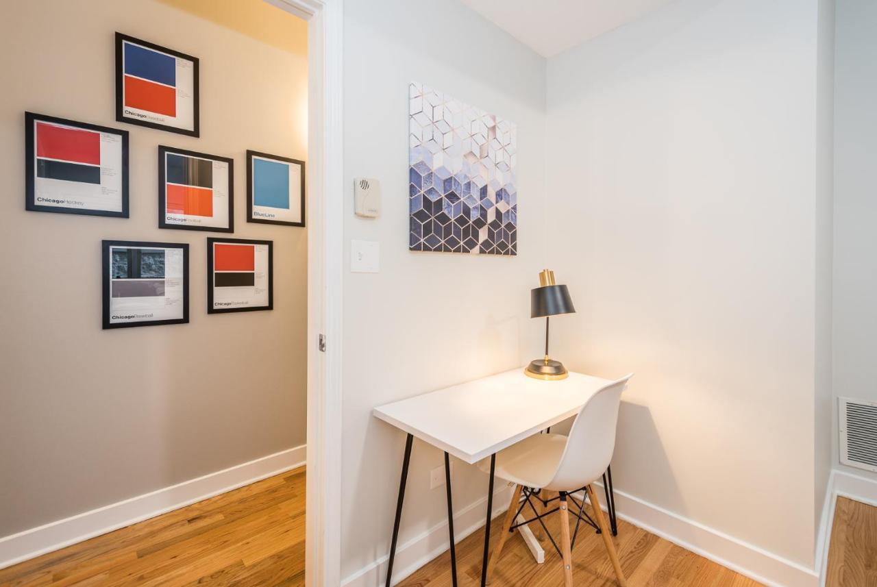 Vibrant And Modern 2-Bedroom Home Near Downtown Chicago Eksteriør billede