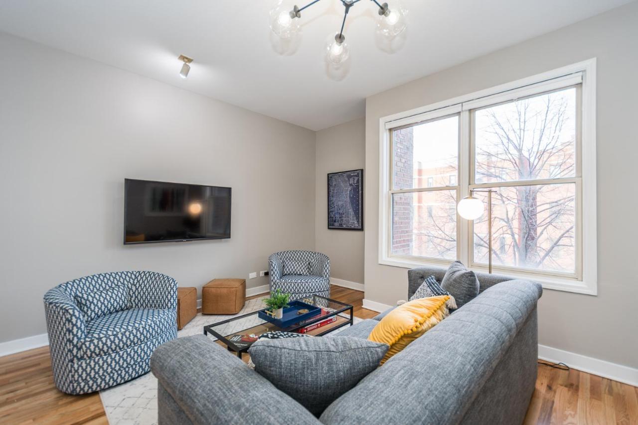 Vibrant And Modern 2-Bedroom Home Near Downtown Chicago Eksteriør billede