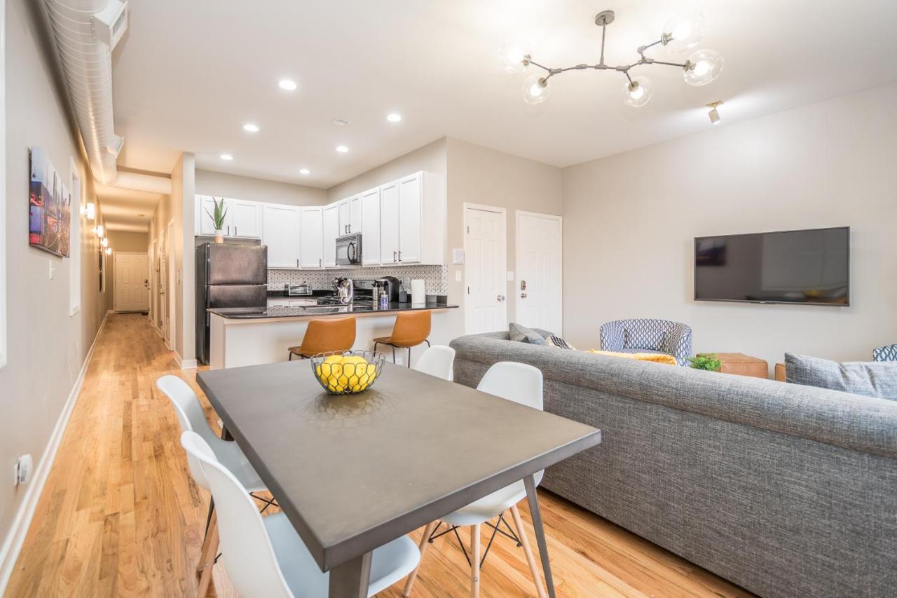 Vibrant And Modern 2-Bedroom Home Near Downtown Chicago Eksteriør billede
