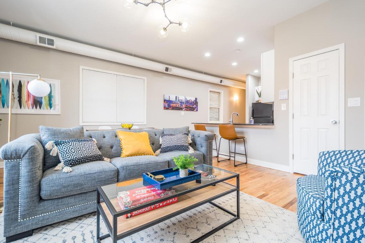 Vibrant And Modern 2-Bedroom Home Near Downtown Chicago Eksteriør billede