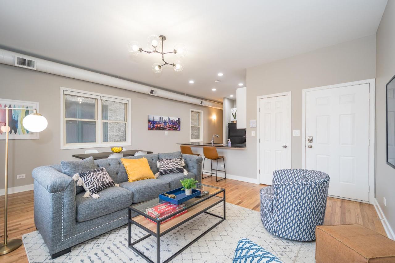 Vibrant And Modern 2-Bedroom Home Near Downtown Chicago Eksteriør billede